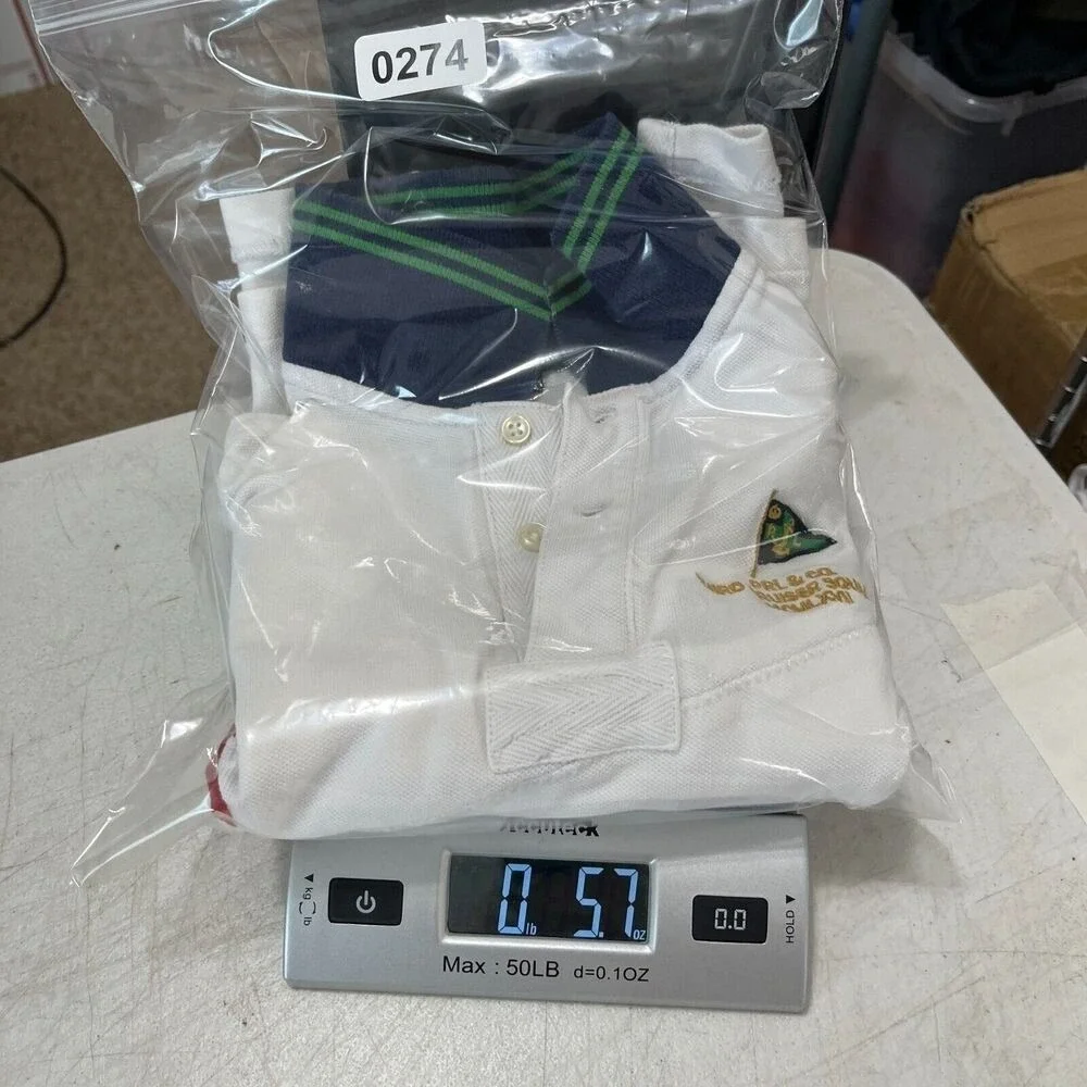 Polo Ralph‎ Lauren Shirt Boys 4 Youth White Sailing Third Cruiser Squadron Rugby